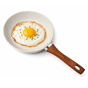 Rioware Non Stick Maifan Frying Pan - Egg Fry Pan | Induction Base | 5 Layer Non Stick Cookware | Medical Stone | Dishwasher Safe (28CM, Maifan Stone Pan)